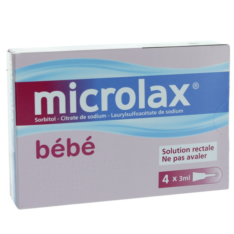 Microlax Bébé Solution Rectale 4 unidoses
