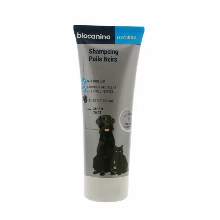 Biocanina Hygiène Shampooing Poils Noirs Chien et Chat 200ml