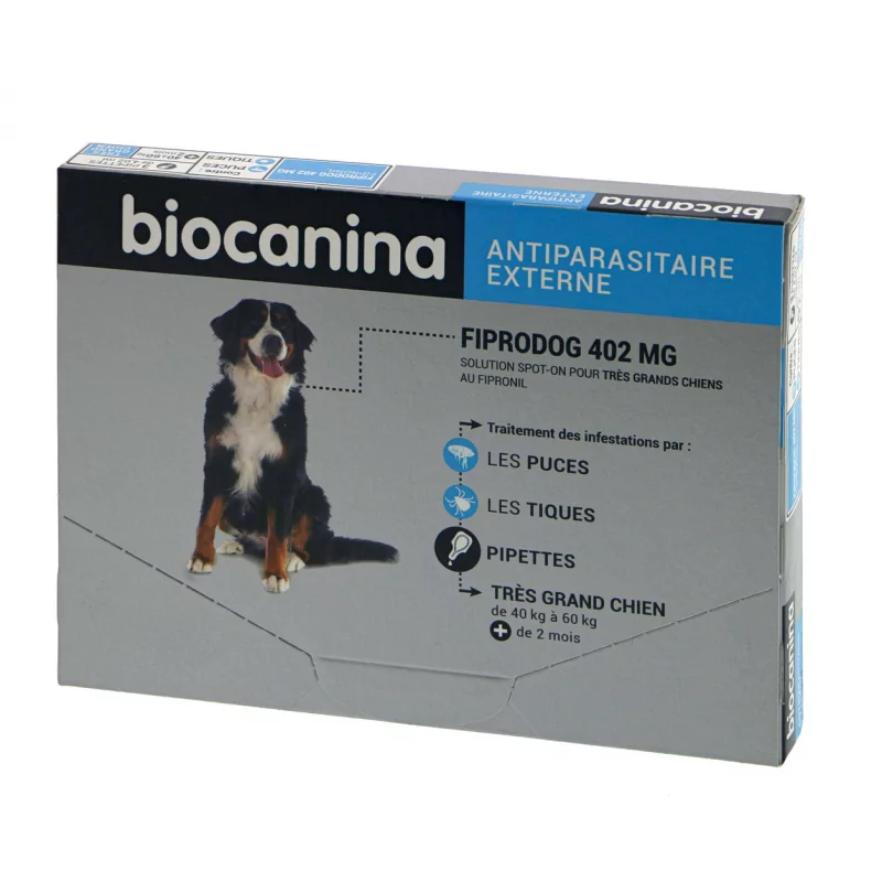 Biocanina Fiprodog 402mg Très Grands Chiens 40-60kg 3X4,02ml