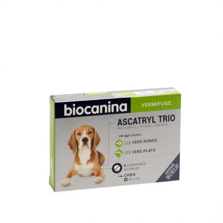 Biocanina Vermifuge Ascatryl Trio Chien 2 comprimés