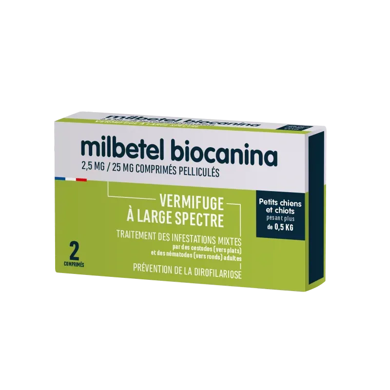 Milbetel Biocanina Vermifuge Chiot 2 comprimés