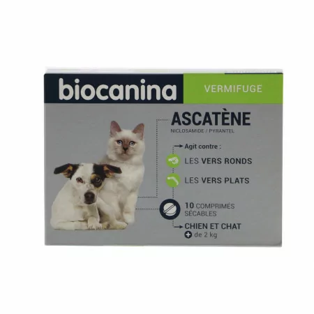 Biocanina Ascatène Vermifuge 10 comprimés