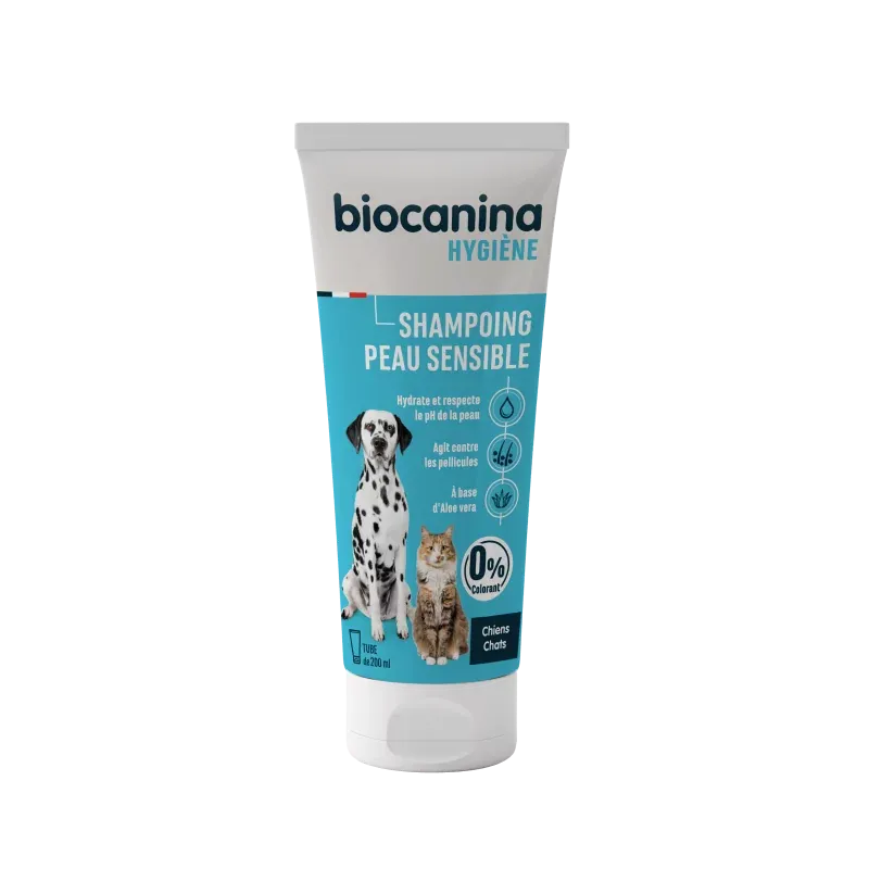 Biocanina Shampoing Peau Sensible Chiens et Chats 200ml - Univers Pharmacie