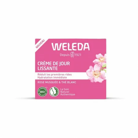 Weleda Crème de Jour Lissante Rose Musquée & Thé Blanc 40ml - Univers Pharmacie