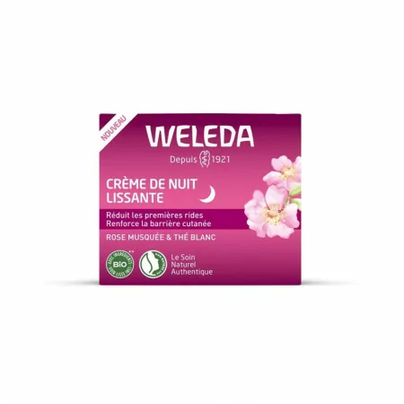 Weleda Crème de Nuit Lissante Rose Musquée & Thé Blanc 40ml - Univers Pharmacie