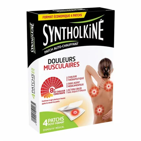 Syntholkiné Patchs Chauffants Petit Format X4 - Univers Pharmacie