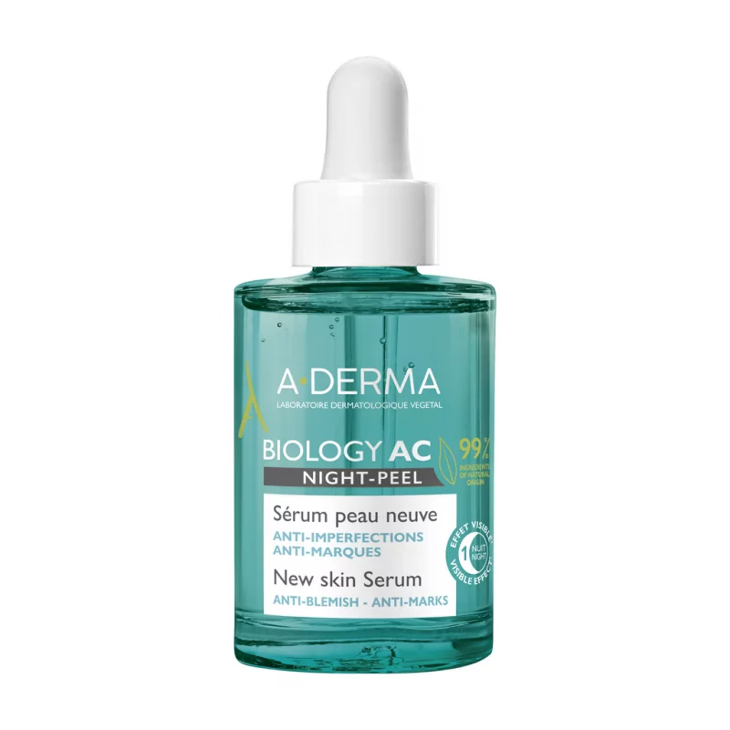 A-Derma Biology AC Night-peel Sérum Peau Neuve 30ml - Univers Pharmacie