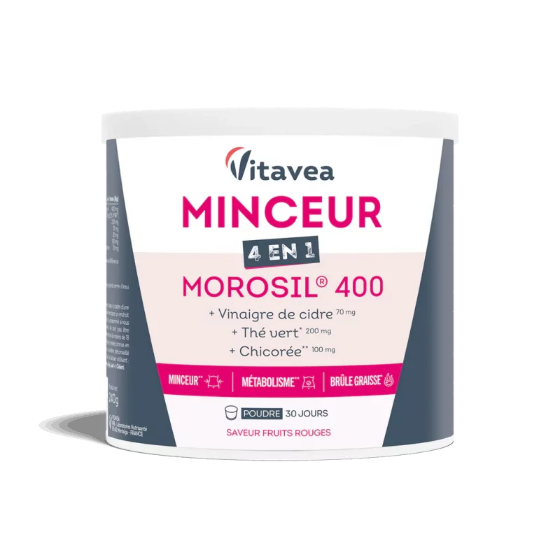 Vitavea Minceur 4-en-1 Morosil 400 Fruits Rouges 240g - Univers Pharmacie