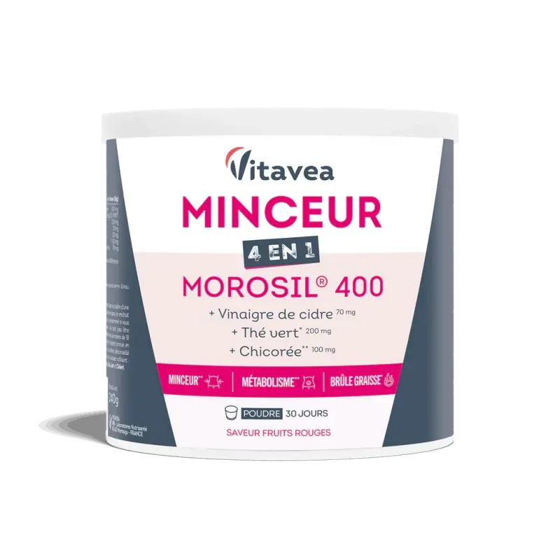 Vitavea Minceur 4-en-1 Morosil 400 Fruits Rouges 240g - Univers Pharmacie