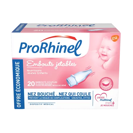 ProRhinel Embouts Jetables Souples X20 - Univers Pharmacie