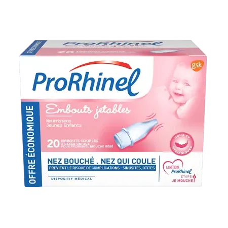 ProRhinel Embouts Jetables Souples X20 - Univers Pharmacie