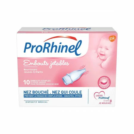 ProRhinel Embouts Jetables Souples X10 - Univers Pharmacie