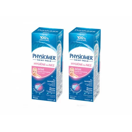 Physiomer Hygiène du Nez Bébé Spray 2X115ml - Univers Pharmacie