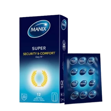 Manix Préservatifs Super Sécurité & Confort Easy Fit X12 - Univers Pharmacie