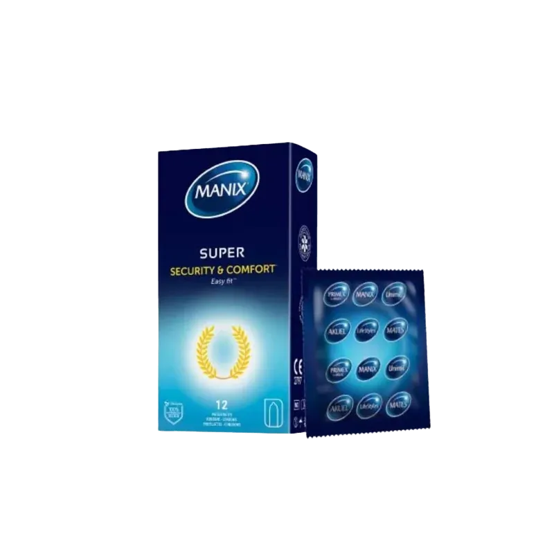 Manix Préservatifs Super Sécurité & Confort Easy Fit X12 - Univers Pharmacie