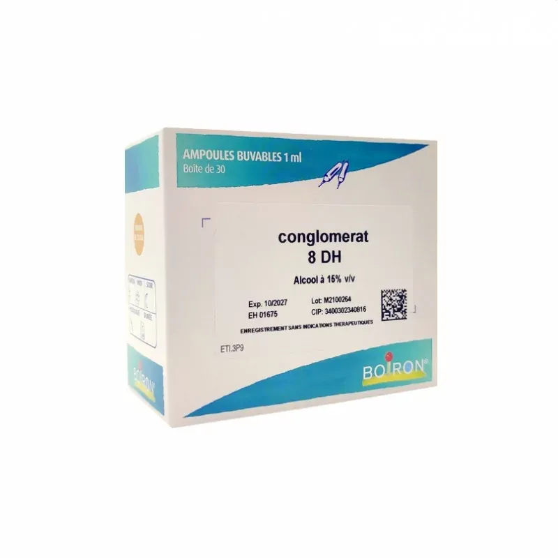 Boiron Conglomerat 8DH 30 ampoules - Univers Pharmacie