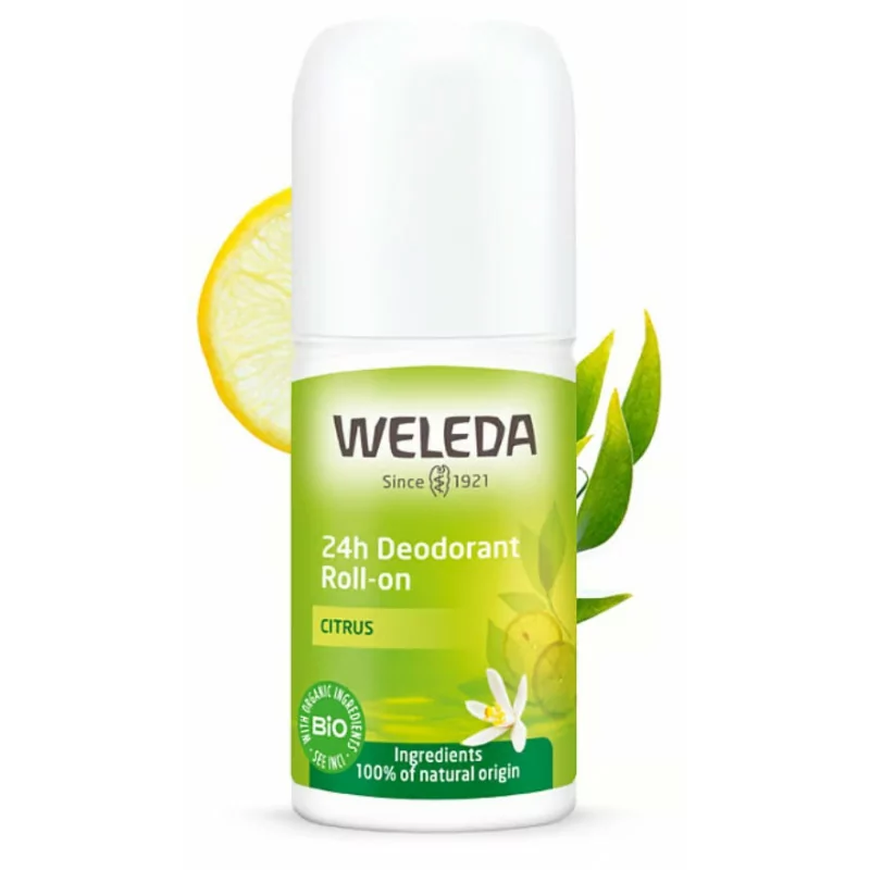 Weleda Déodorant Bio Citrus 24h Roll-on 50ml - Univers Pharmacie