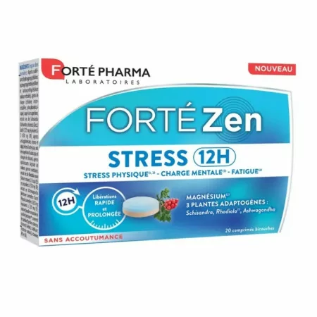 Forté Pharma Forté Zen Stress 12h 20 comprimés bicouches - Univers Pharmacie