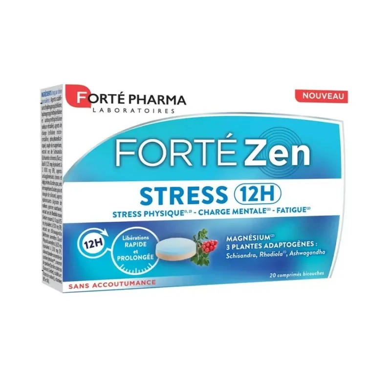 Forté Pharma Forté Zen Stress 12h 20 comprimés bicouches - Univers Pharmacie