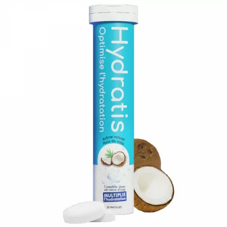 Hydratis Arôme Naturel Noix de Coco 20 pastilles - Univers Pharmacie