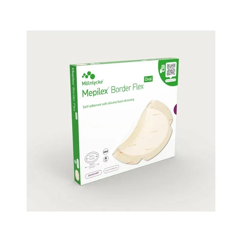 Mepilex Pansements Border Flex Oval 7,8X10cm 16 pièces - Univers Pharmacie
