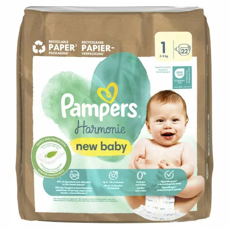 Pampers Harmonie Taille 1 2-5kg 22 couches - Univers Pharmacie