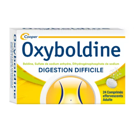 Oxyboldine 24 comprimés effervescents