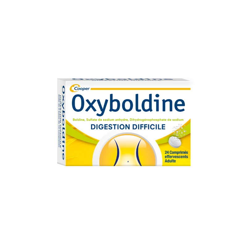 Oxyboldine 24 comprimés effervescents