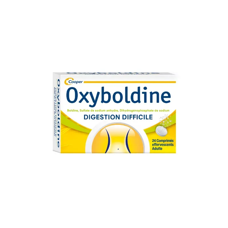 Oxyboldine 24 comprimés effervescents - Univers Pharmacie