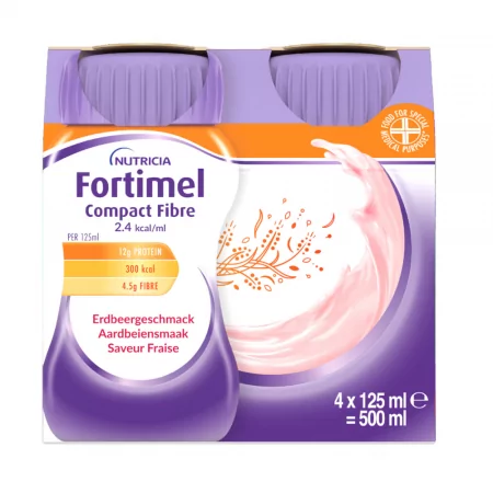 Fortimel Energy Multi Fibre Arôme Fraise 4 X200ml