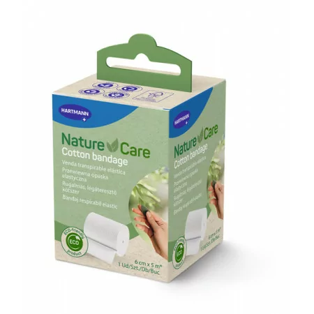 Hartmann Nature Care Fixation Bandage Coton 6cmx5m - Univers Pharmacie