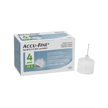 Accu-fine Aiguille Stylo Insuline 32G 4mm X100 - Univers Pharmacie