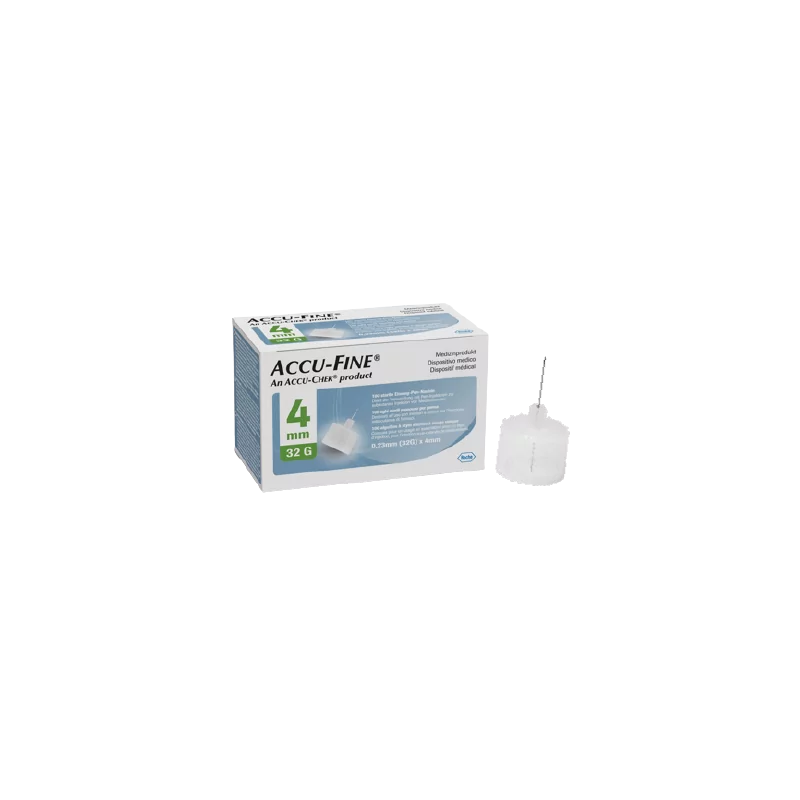 Accu-fine Aiguille Stylo Insuline 32G 4mm X100 - Univers Pharmacie