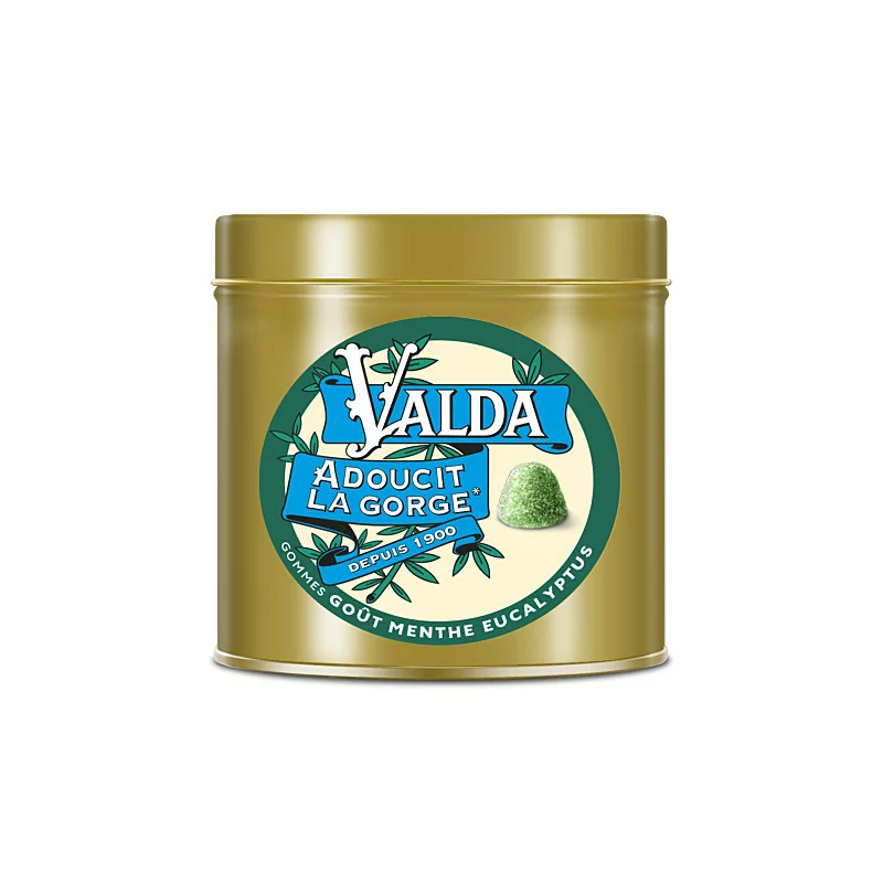 Valda Gommes Goût Menthe Eucalyptus 140g - Univers Pharmacie