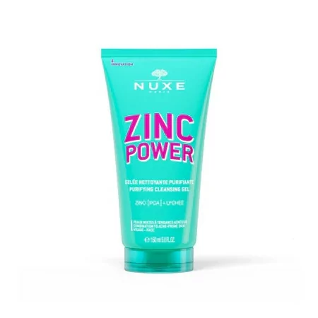 Nuxe Zinc Power Gelée Nettoyante Purifiante 150ml - Univers Pharmacie