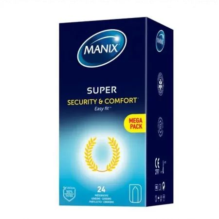 Manix Préservatifs Super Sécurité & Confort Easy Fit X24 - Univers Pharmacie