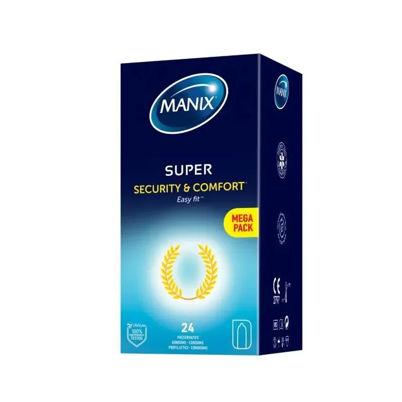 Manix Préservatifs Super Sécurité & Confort Easy Fit X24 - Univers Pharmacie