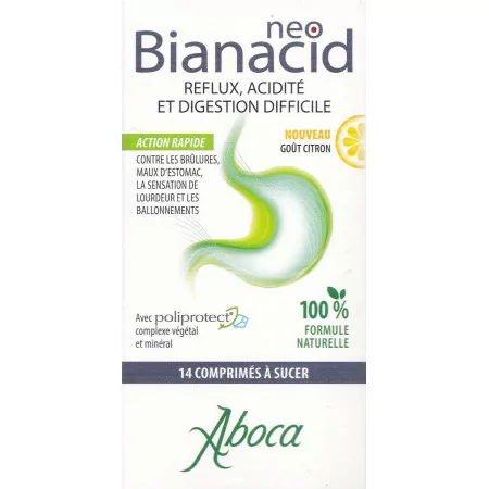 Aboca NeoBianacid Citron 14 comprimés à sucer - Univers Pharmacie