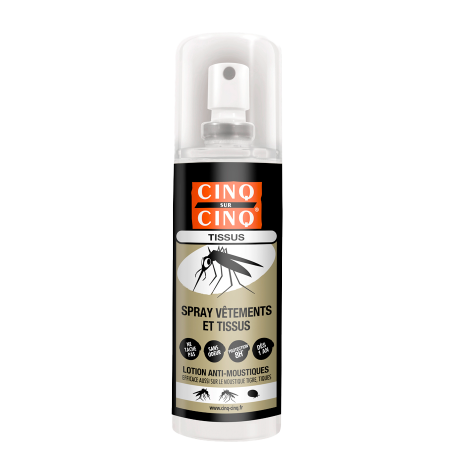 Cinq sur Cinq Spray Vêtements et Tissus 100ml - Univers Pharmacie