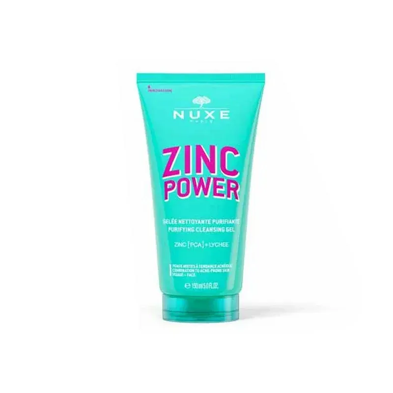 Nuxe Zinc Power Gelée Nettoyante Purifiante 150ml - Univers Pharmacie