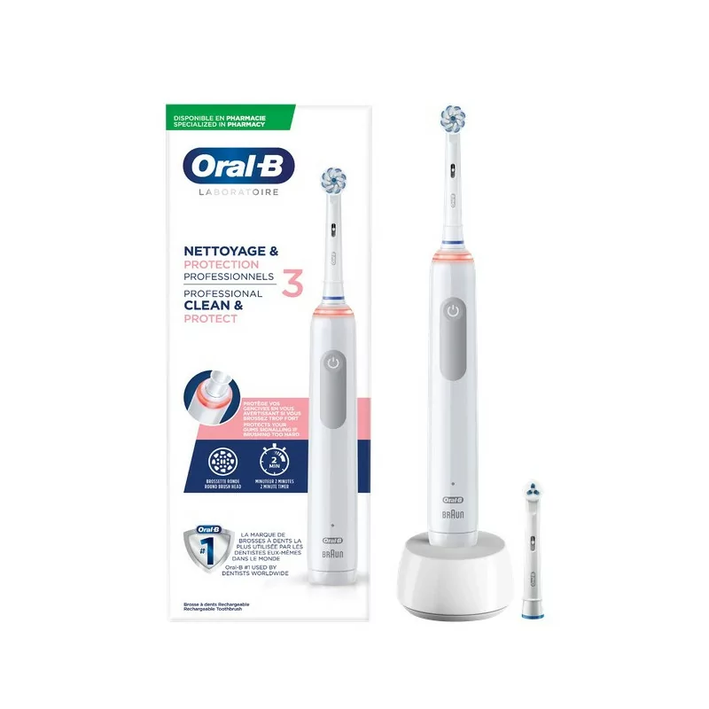 Oral-B Nettoyage & Protection Professionnels 3 Brosse à Dents Électrique - Univers Pharmacie