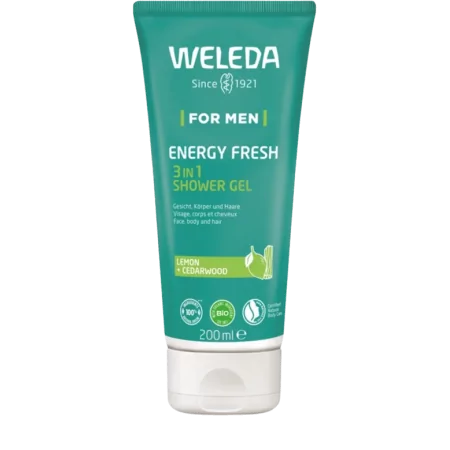 Weleda For Men Energy Fresh 3-en-1 Gel Douche Bio 200ml - Univers Pharmacie