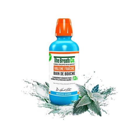 The Breath Co Bain de Bouche Menthe Givrée 500ml - Univers Pharmacie