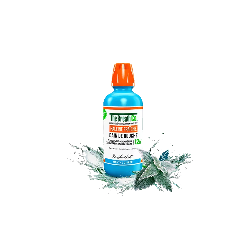 The Breath Co Bain de Bouche Menthe Givrée 500ml - Univers Pharmacie