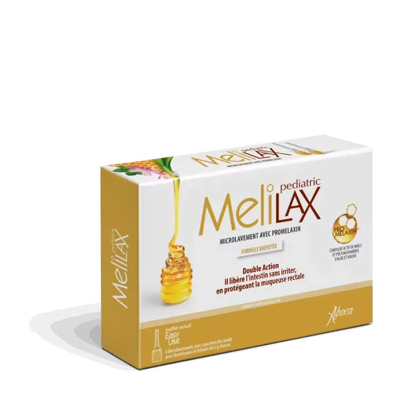 Melilax Pediatric Microlavement avec Promelaxin 5g X6 - Univers Pharmacie