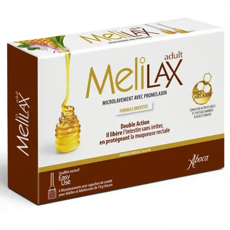 Melilax Adult Microlavement avec Promelaxin 10g X6