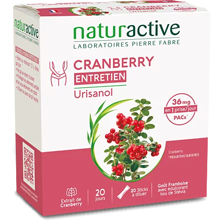 Naturactive Urisanol Cranberry Entretien 20 sticks - Univers Pharmacie