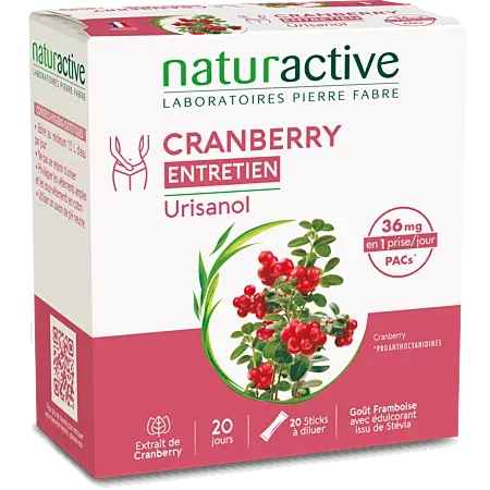 Naturactive Urisanol Cranberry Entretien 20 sticks - Univers Pharmacie