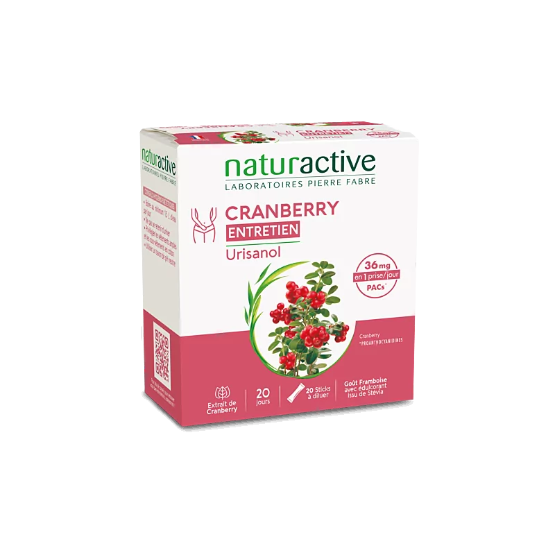 Naturactive Urisanol Cranberry Entretien 20 sticks - Univers Pharmacie