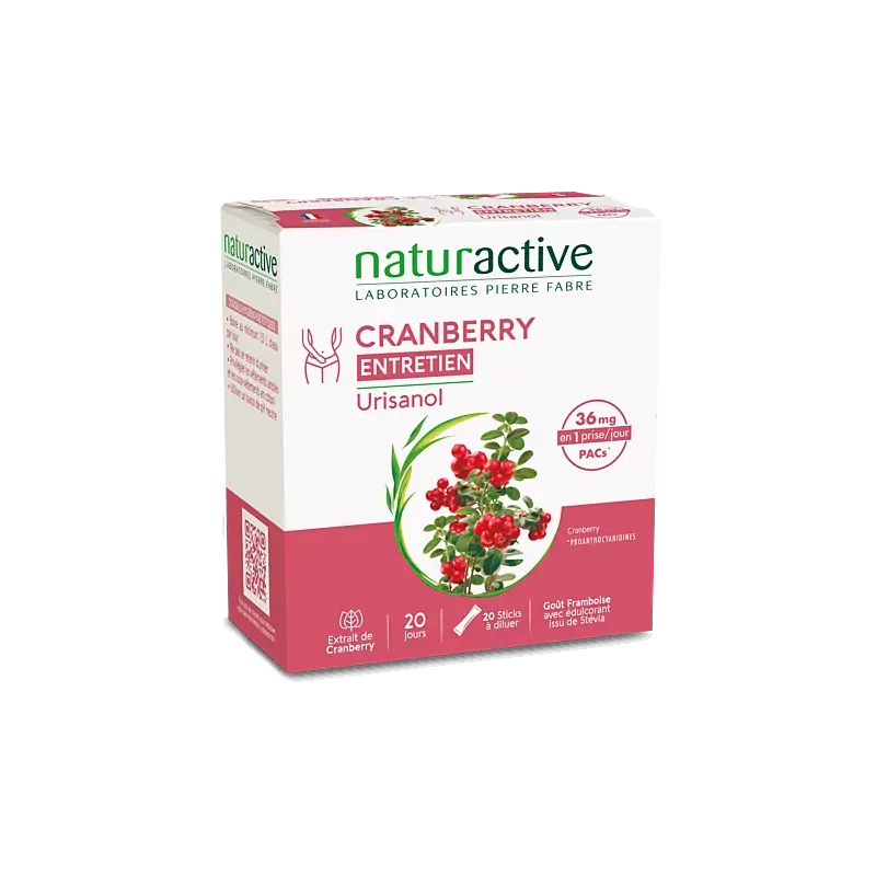 Naturactive Urisanol Cranberry Entretien 20 sticks - Univers Pharmacie